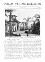 Palos Verdes Bulletin, September 1928. Volume 4. Number 9