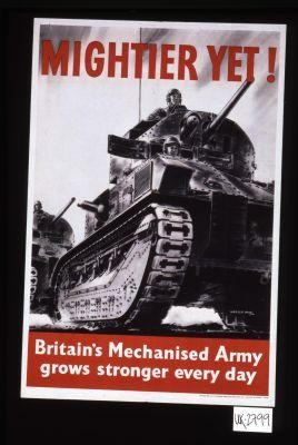 Mightier yet! Britain's mechanised army grows stronger every day