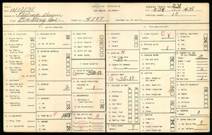 WPA household census for 4707 BUDLONG AVE, Los Angeles County