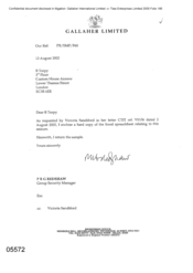 [Letter from PRG Redshaw to B Torpy regarding letter CTIT ref. VS156]