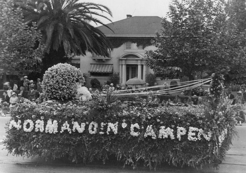 1929 Parade Float, Normanden-Campen Company