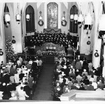 Pioneer Congregational Church at Christmas Time