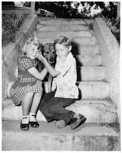 Lost kids ... went for walk, found in Arroyo Seco Park, 1952