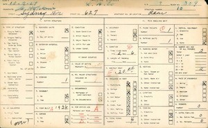 WPA household census for 627 SYDNEY DR, Los Angeles County