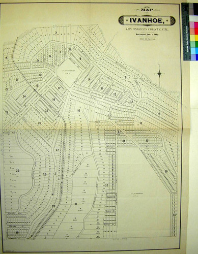 Map of Ivanhoe, Los Angeles County, Cal
