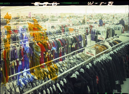 View of the San Jose West Side K-Mart Clothing Department