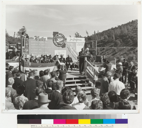 Governor Edmund G. Brown speech at Diversion Tunnel No. 1