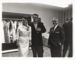 Cecille Payne and Hugh Codding at Ceci's grand opening party, Santa Rosa, California, 1960