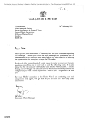 [Letter from Jeff Jeffery to Clive Oldham regarding reducing opportunities of smugglers ]