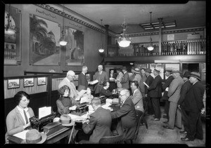 Golden Gate Park office crowd, Southern California, 1927