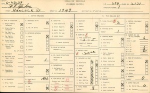 WPA household census for 1949 HANCOCK ST, Los Angeles