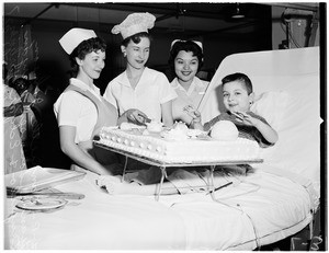 Cake at Orthopedic Hospital, 1958