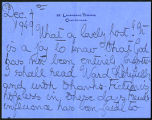 Lady Margaret Sackville letter to Dallas Kenmare, 1949 December 4