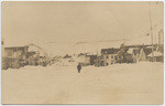 [Snow-covered street in Bodie]