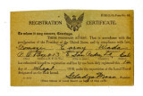 Registration certificate, P.M.G.O. Form no. 68, Tomoji Wada