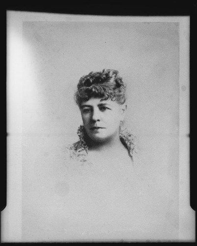 Portrait of poet Ina Donna Coolbrith, 1880's, rephotographed 1940
