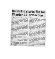 Burdick's stores file for Chapter 11 protection
