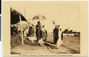 Ethiopian priests at the celebration of Meskel, Harer, Ethiopia