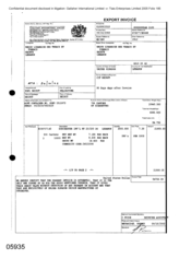 [Invoice from Gallaher International Limited to Regie Libanaise Des Tabacs ET for Dorchester Int'l FF]