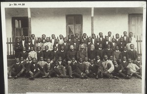 Seminaristen in Akropong; Goldküste. Missionar J. Bellon, W. Rottmann, Kat. Evans
