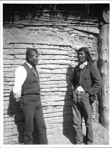 Chief of the "Friendly" Yuma Indians, John Townsend, and the interpreter, Poncho Lachero, ca.1900