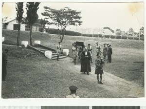 Funeral service, Chogoria, Kenya, 1954