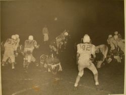 Analy High School Tigers football, 1953, playing in an unidentified game