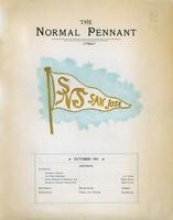 San Jose State Normal School Pennant 1901-10 (October 1901)