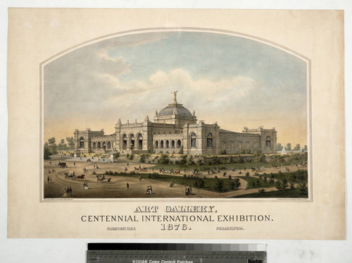 Art Gallery, Centennial International Exhibition. 1876. Fairmount Park. Philadelphia