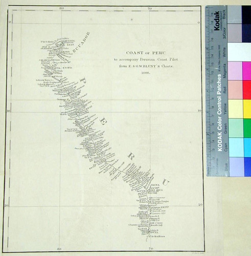 Coast of Peru to accompany Peruvian Coast Pilot from E. & G. W. Blunt's Charts. 1866