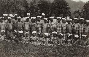 Pupils of the mission school, in Gabon