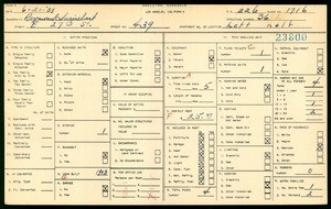 WPA household census for 439 EAST 27TH STREET, Los Angeles