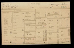 WPA household census for 627 W 15TH ST, Los Angeles