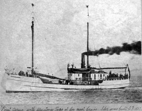 1890 Point Arena steam schooner