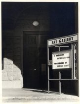 Harold Elliott photography exhibit sign, Stanford University