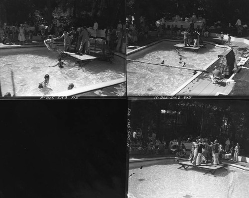 Dance floor over the pool, Huntington, views 1-3