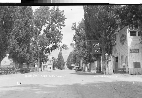 "Main St." Fort Bidwell, Calif