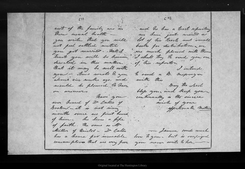 Letter from [Ann G. Muir] to Dan[iel H. Muir], 1871 Nov [2]