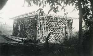 Structure of a house, in Cameroon