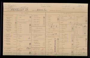WPA household census for 3004 1/2 HUMBOLT STREET, Los Angeles