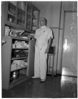 Nurse Bill Pearce in the hospital, Los Angeles