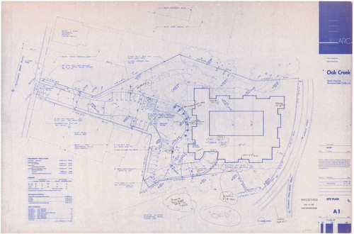Site Plan for Oak Creek Senior Housing, Thousand Oaks