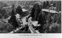Railroad station, Monte Rio, California