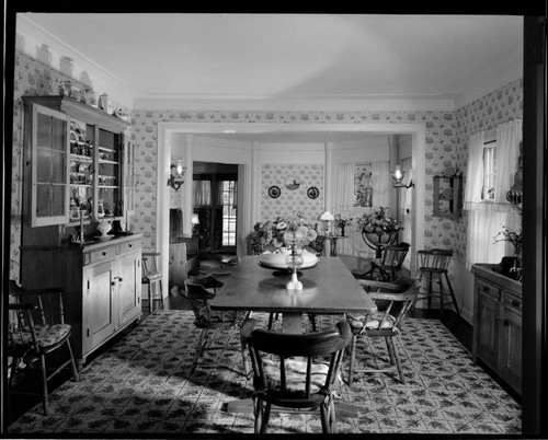 MacMurray, Fred, residence. Dining room