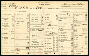 WPA household census for 622 EAST 28TH STREET, Los Angeles