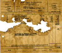 1935 - Invoice for Landscaping