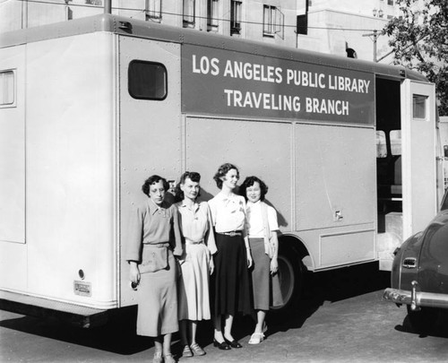 Staff of the Los Angeles Public Library Traveling Branch Bookmobile