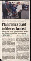 Plantronics plant in Mexico lauded
