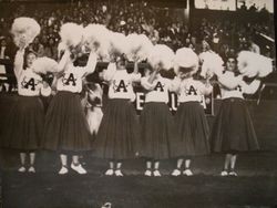 Analy High School Tigers football, about 1960--Analy Pom Pom Girls cheerleaders