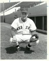 Portrait of catcher Bob Nelson